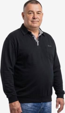 Lavecchia - Sudadera 'LV-602 Übergrößen' en negro: frente