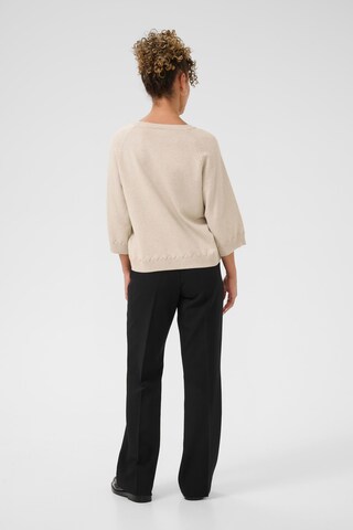 Cream Sweater 'Dela' in Beige