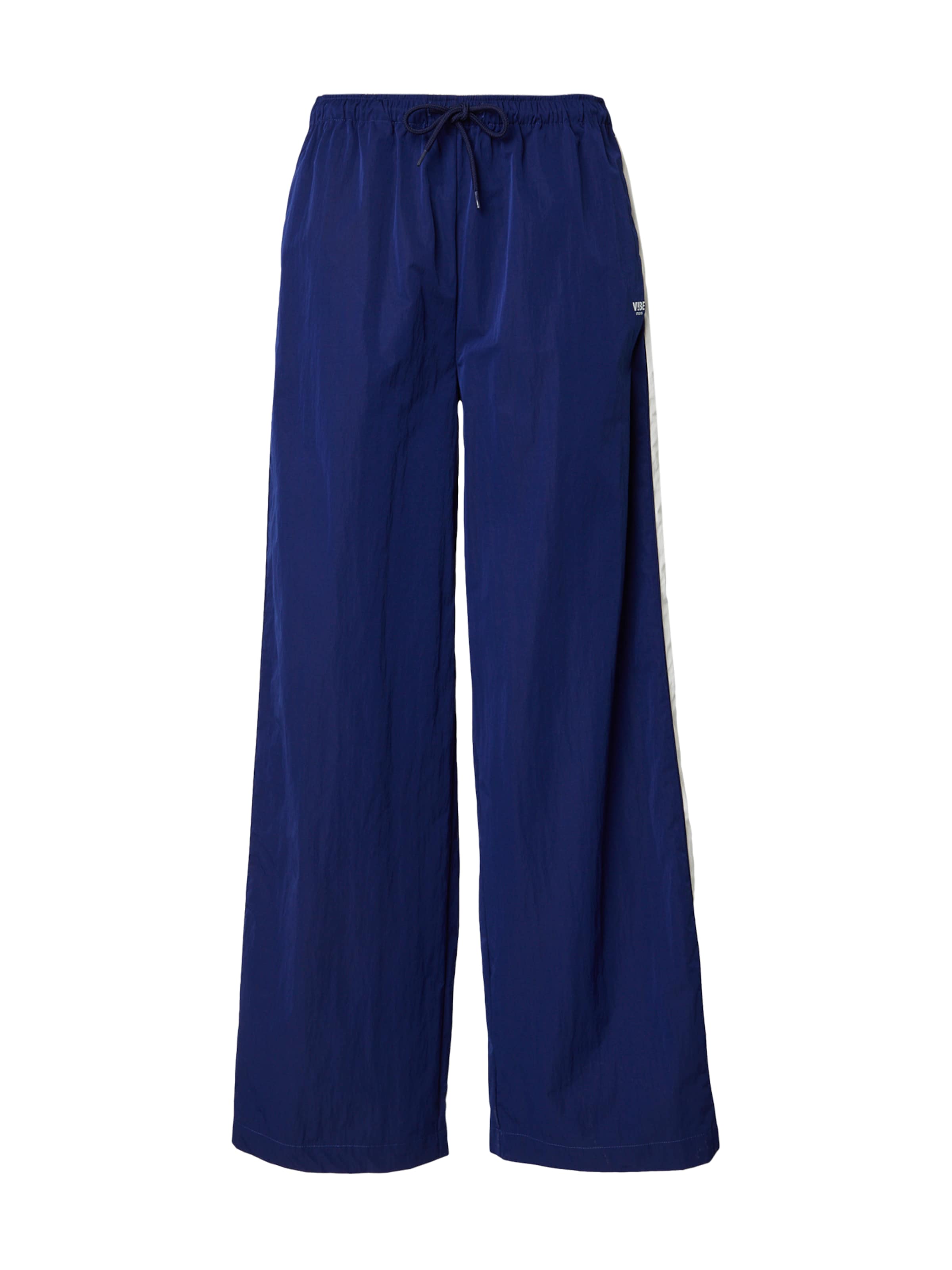 V!BE STUD!OS Wide leg Trousers in Blue: front