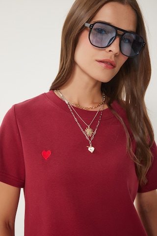 T-shirt Happiness İstanbul en rouge