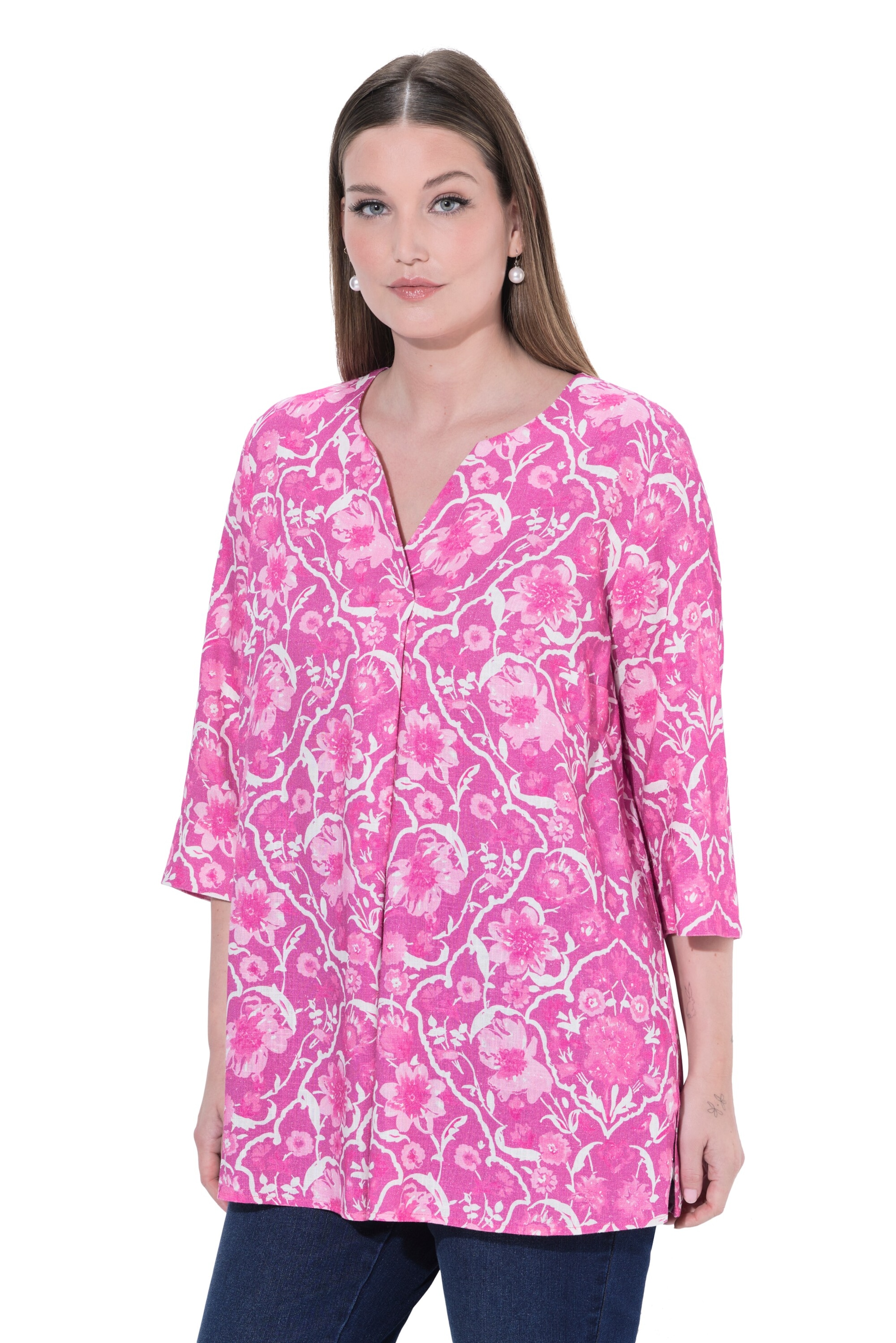 Ulla Popken Tunika in Pink: Vorderseite