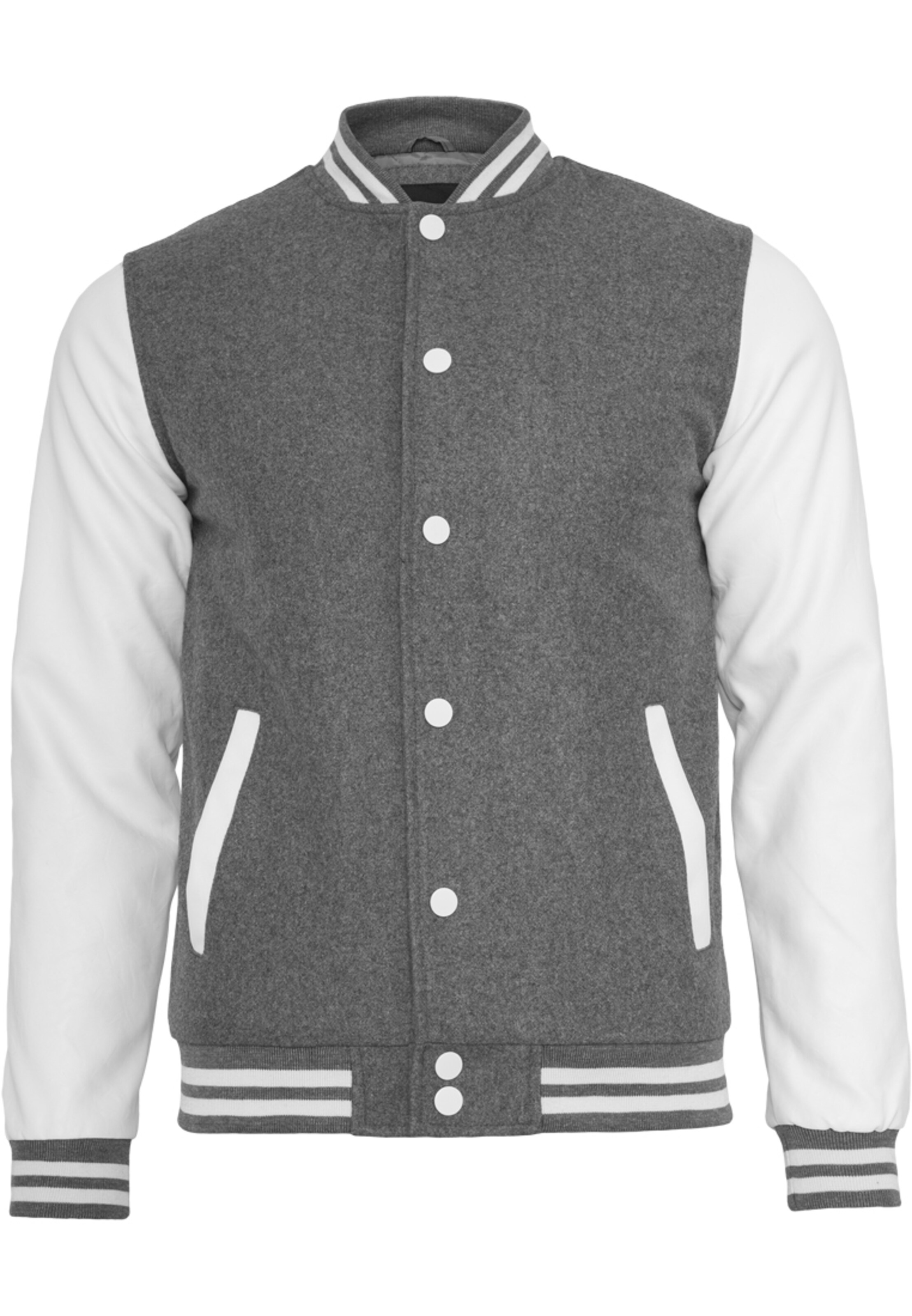 Urban Classics Jacke 'Oldschool' in Grau: Vorderseite