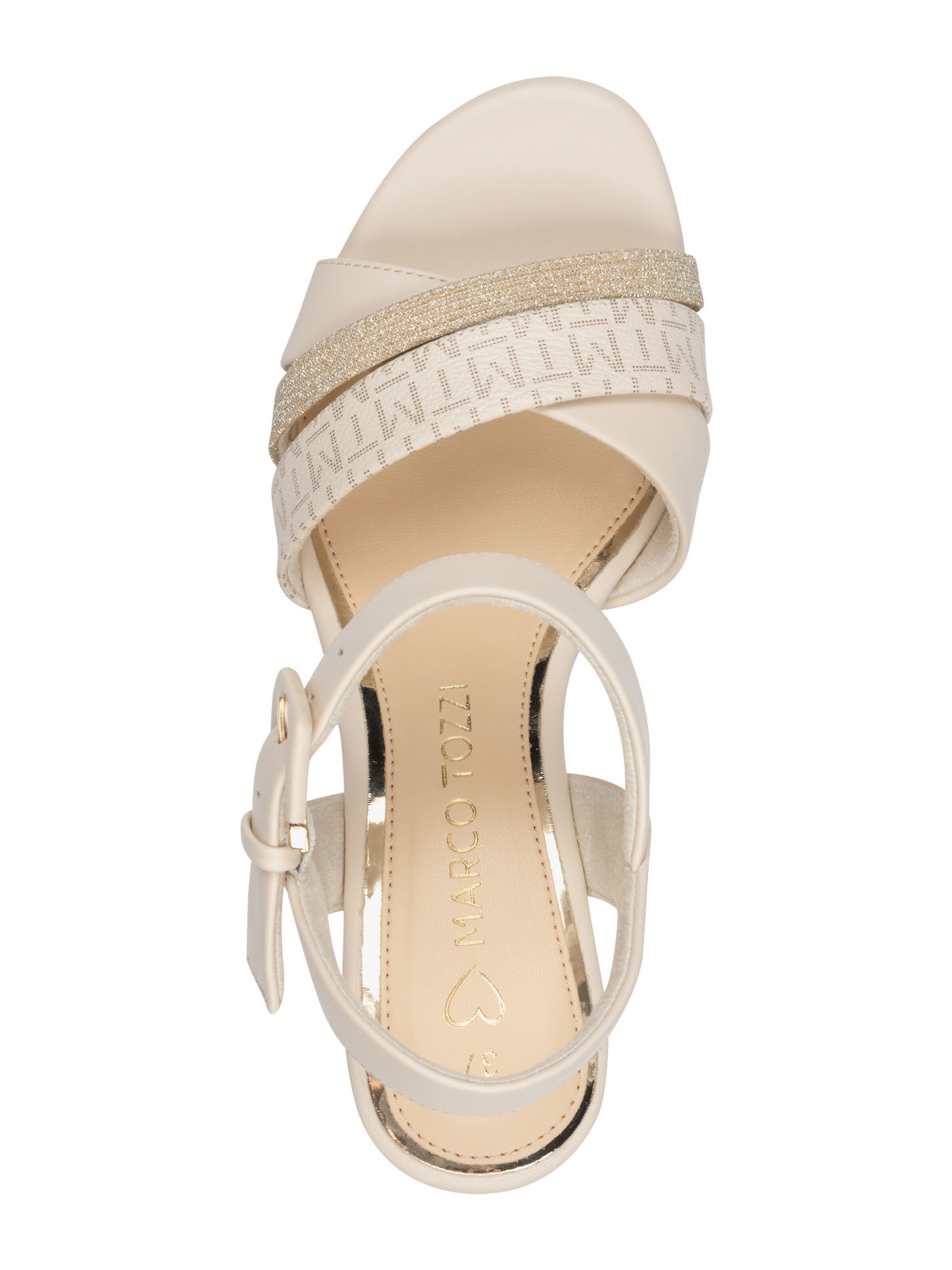 MARCO TOZZI Босоножки с ремешком в Бежевый