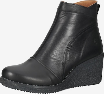 Botine de la COSMOS COMFORT pe negru: față