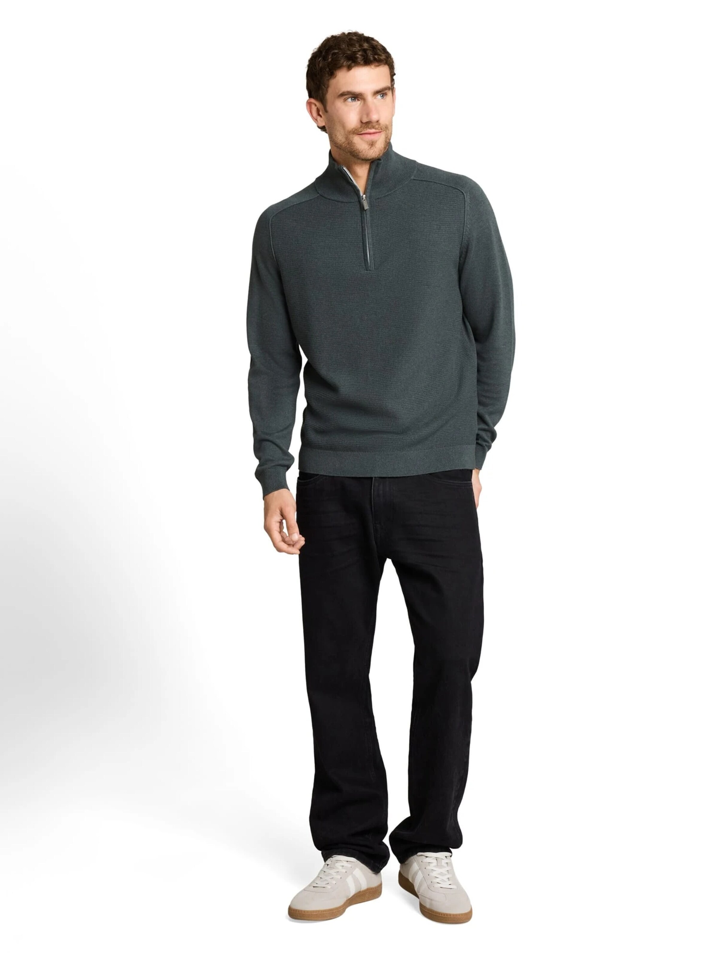 TOM TAILOR Sweater in Green