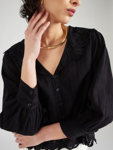 ABOUT YOU x Iconic by Tatiana Kucharova Bluse 'Greta' in Schwarz