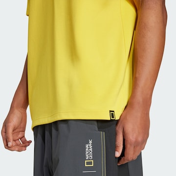 ADIDAS TERREX Functioneel shirt 'National Geographic' in Geel
