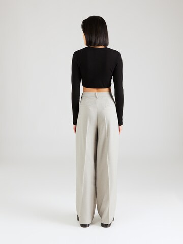 STUDIO SELECT Wide leg Trousers with creases 'Georgia' in Grey