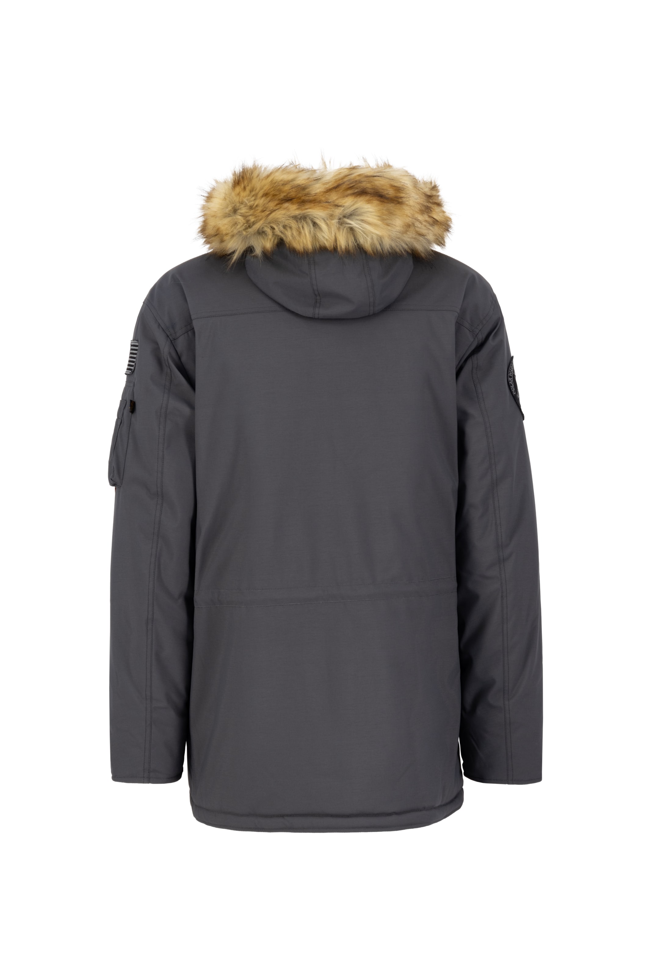 ALPHA INDUSTRIES Vinterparkas 'Polar' i grå
