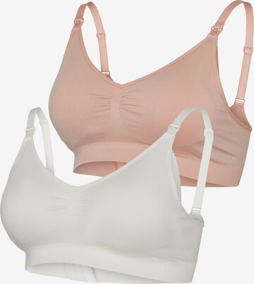 MAMALICIOUS T-shirt Bra 'Lilja' in Pink: front