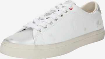 Polo Ralph Lauren Sneakers laag 'LONGWOOD' in Zilver: voorkant