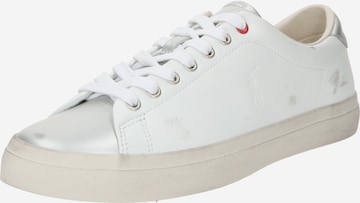 Polo Ralph Lauren Sneaker 'LONGWOOD' in Silber: predná strana
