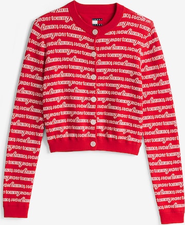 Veste de survêtement Tommy Jeans en rouge : devant