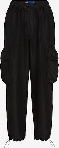 KARL LAGERFELD JEANS Regular Cargo Pants in Black: front