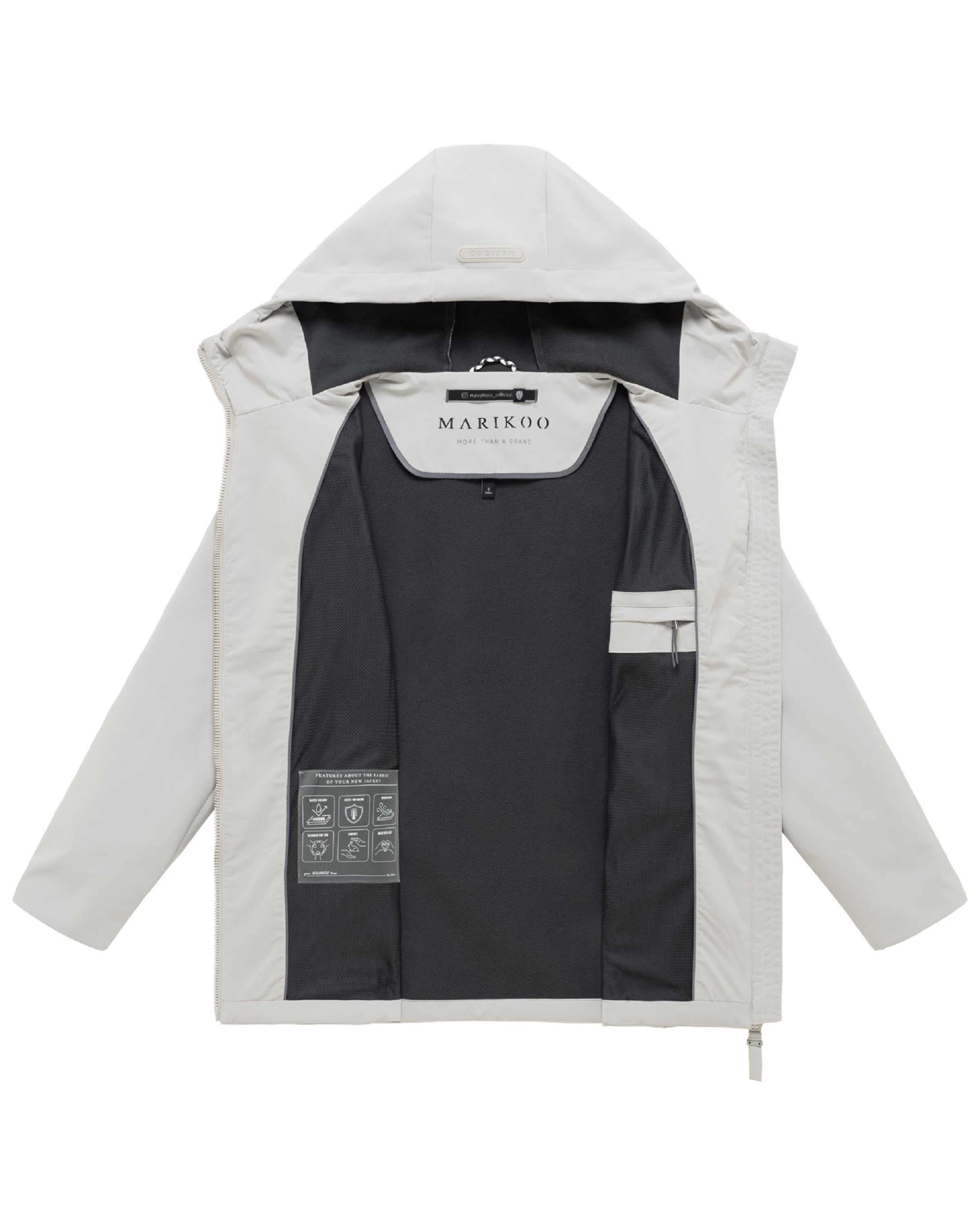 MARIKOO Funktionsjacke 'Minaa 16' in Grau