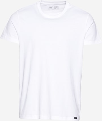 Lee T-shirt 'Twin Pack Crew' i vit: framsida