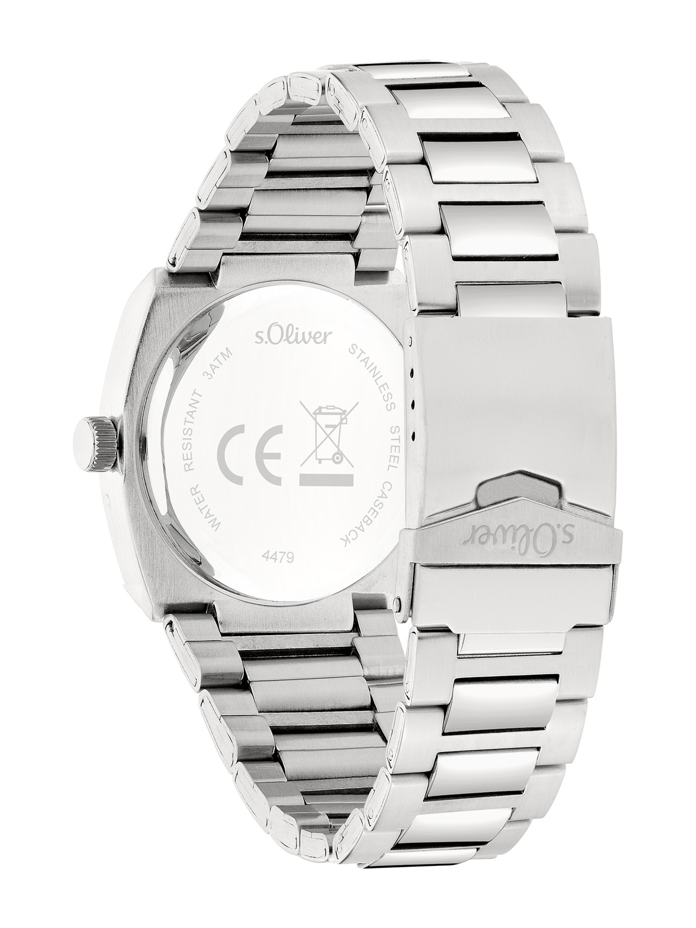 s.Oliver Analog watch 'Modern & Zeitlos' in Silver