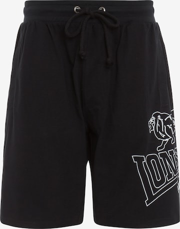 Pantaloni di LONSDALE in nero: frontale