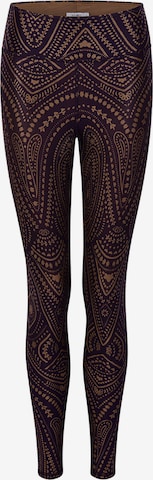 Kismet Yogastyle Skinny Sporthose 'Lux Spirit' in Lila: predná strana