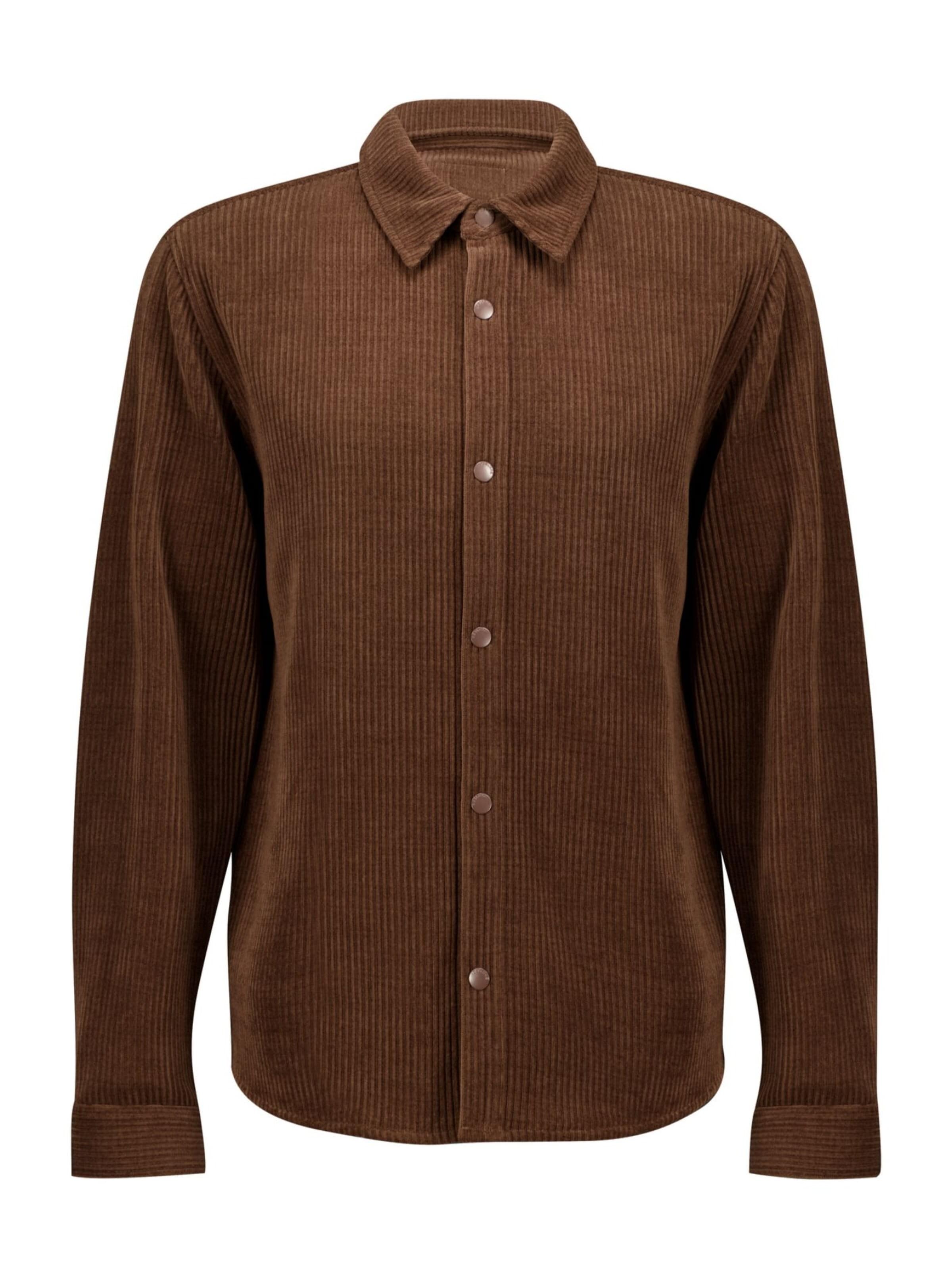 Deeluxe Regular Fit Hemd‌‌‌‌‌‌‌ in Braun: Vorderseite