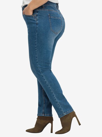 SHEEGO Slimfit Jeans 'Pia' in Blau