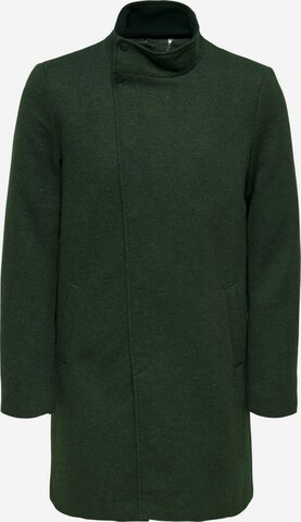 Manteau mi-saison 'Oscar' Only & Sons en vert : devant