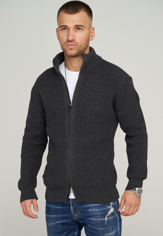 CARISMA Knit Cardigan 'MKCONNA' in Grey: front