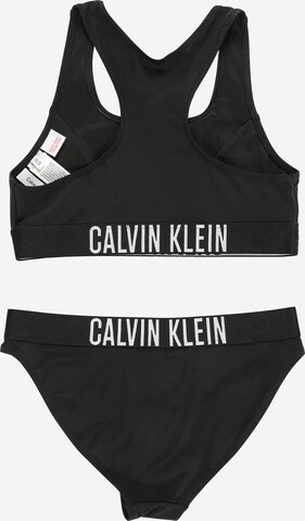 Calvin Klein Swimwear Bustier Bikini | črna barva