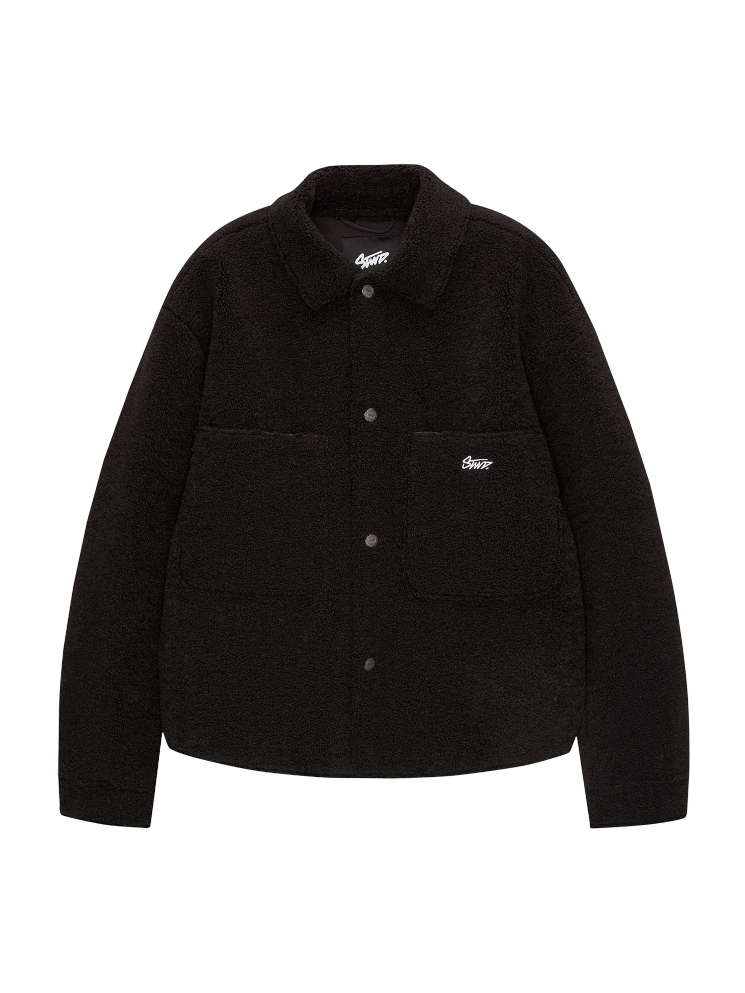 Pull&Bear Tussenjas in Zwart: voorkant