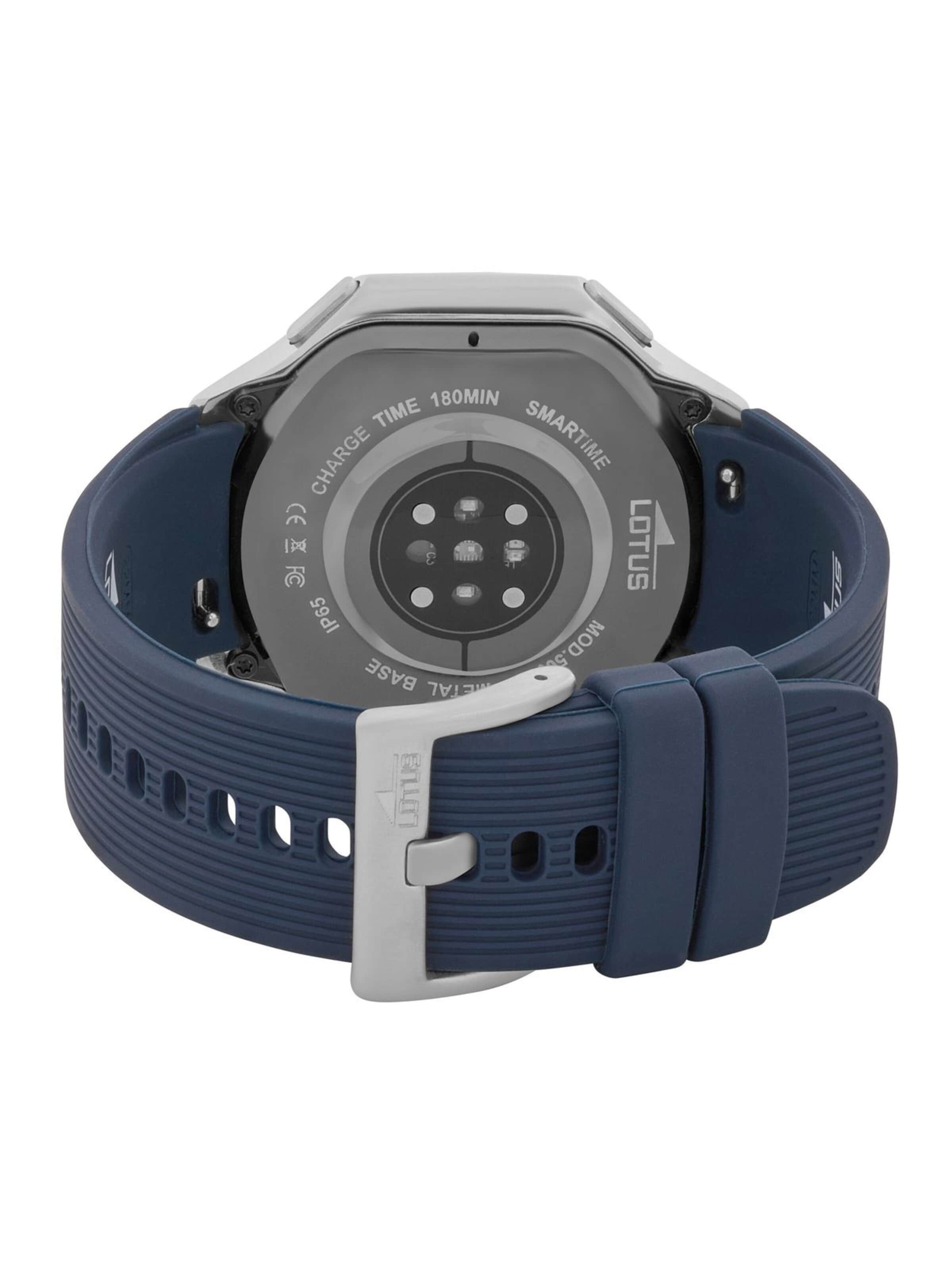 Montre digitale Lotus en argent