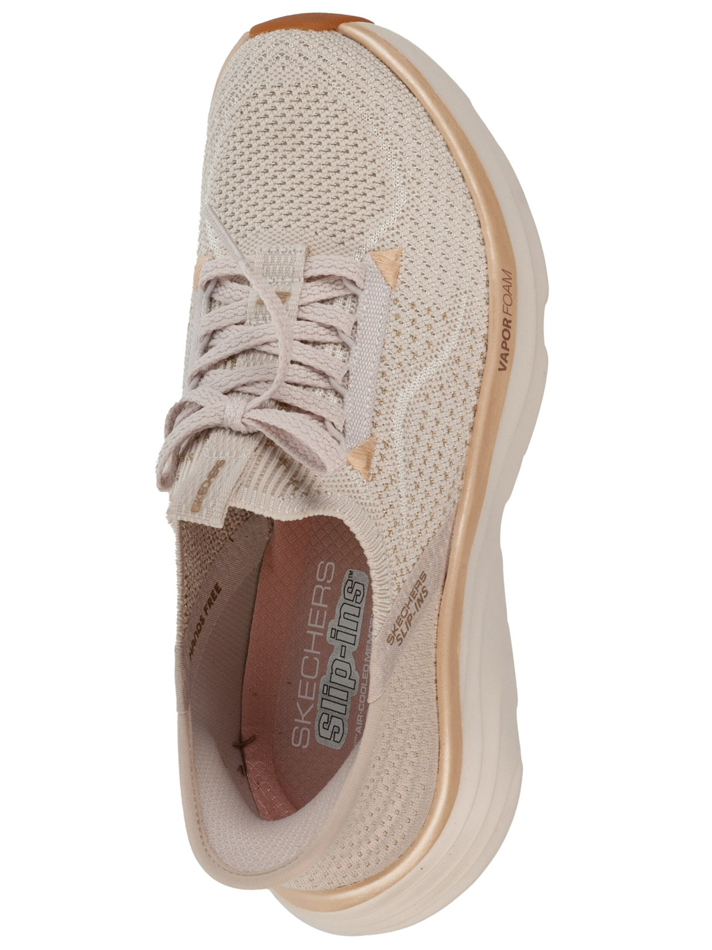 Baskets basses 'Skechers Slip-Ins: D'lux Vapor - Evening Glow' SKECHERS en beige