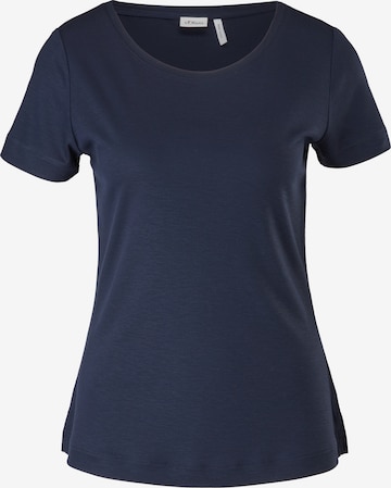 s.Oliver BLACK LABEL Shirt in Blau: front