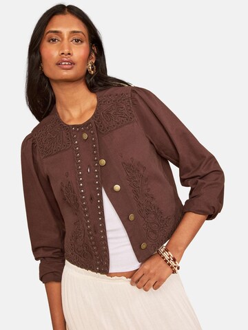 love & roses Jacke in Braun: Vorderseite