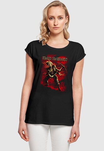 Merchcode Shirt 'Iron Maiden - Breeg' in Zwart: voorkant