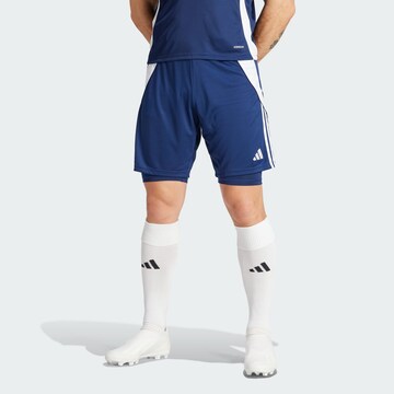 ADIDAS PERFORMANCE Regular Sportbroek 'Tiro 24' in Blauw: voorkant