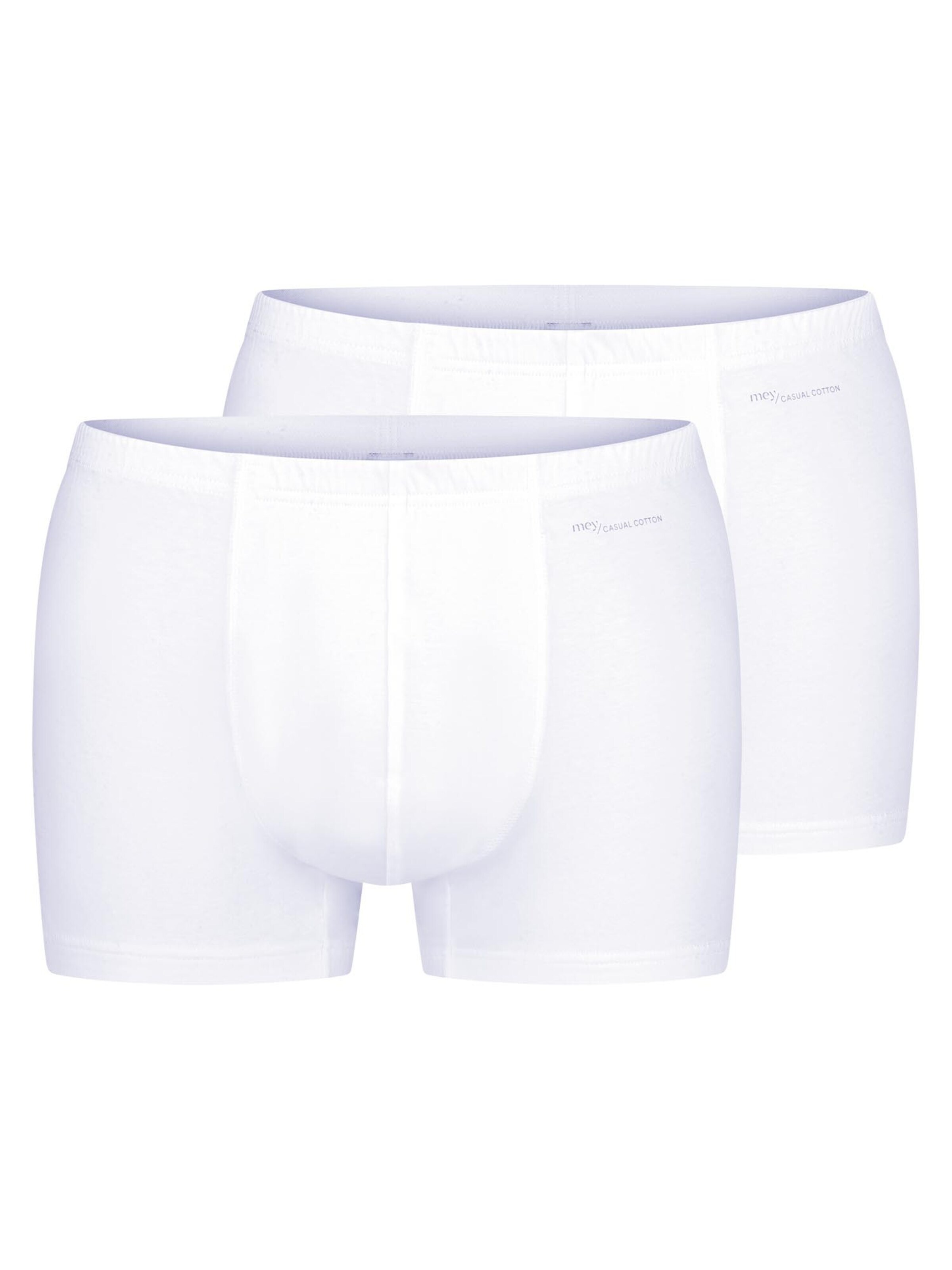 Mey Boxershorts 'Casual Cotton' in Wit: voorkant