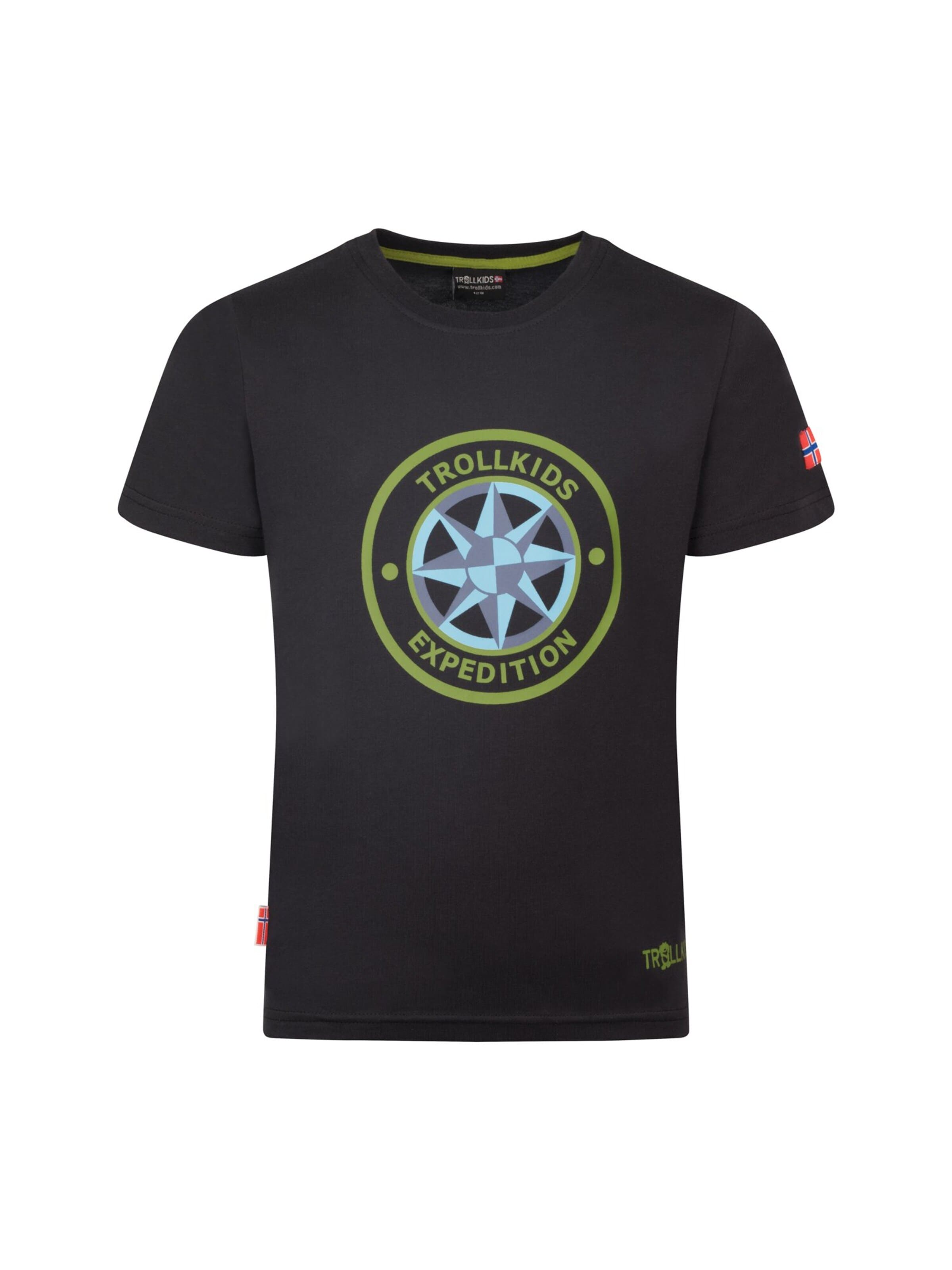 TROLLKIDS Performance Shirt in Black: front