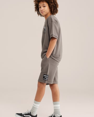 Maglietta 'Salty Dog' di WE Fashion in grigio