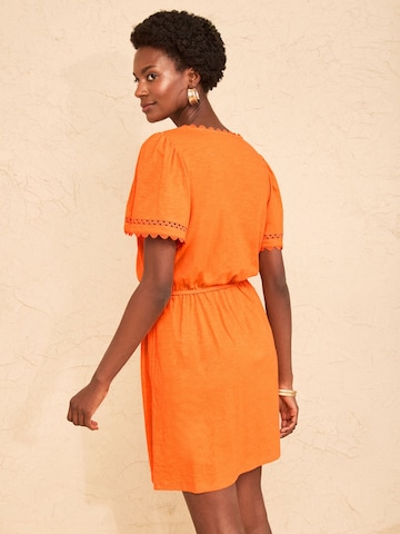 Robe love & roses en orange