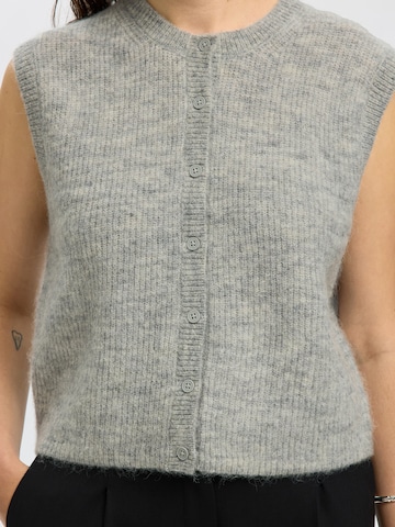 SELECTED Knitted vest 'SLFLULU' in Grey