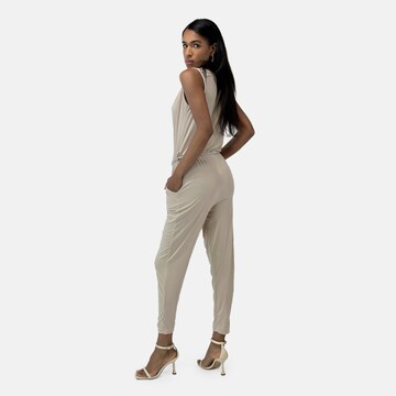 Elara Jumpsuit in Beige