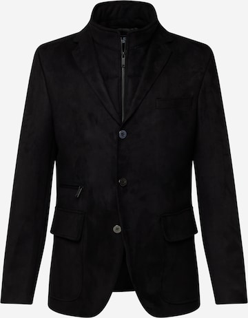 Coupe regular Veste de costume 'Street' Karl Lagerfeld en noir : devant