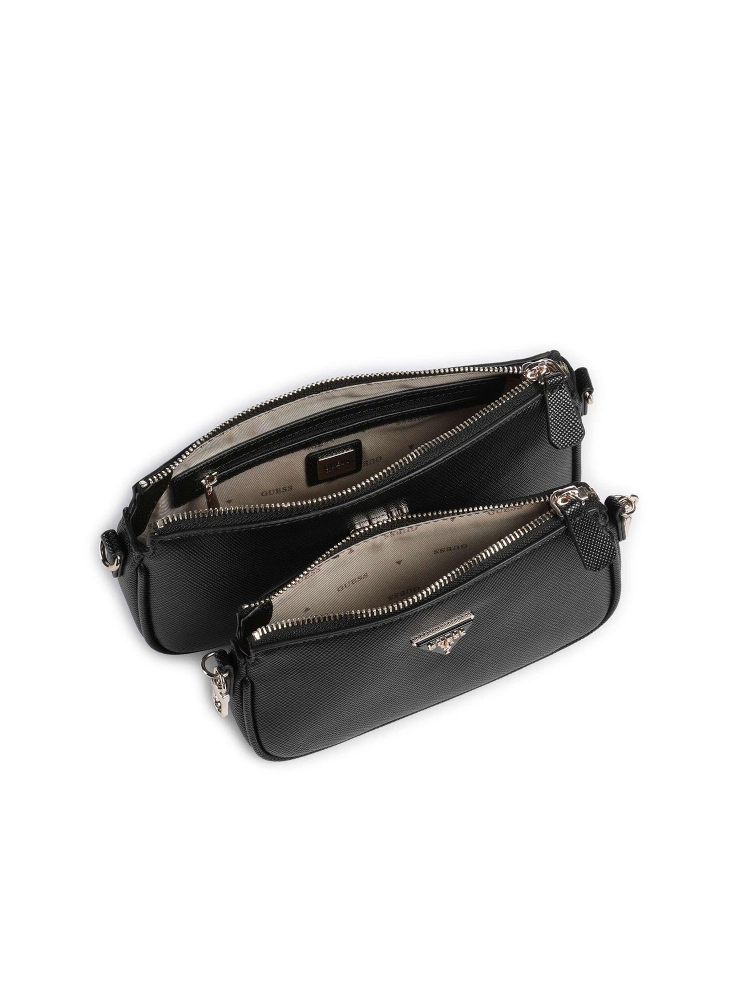 GUESS Schoudertas 'Noelle Ii Dbl' in Zwart
