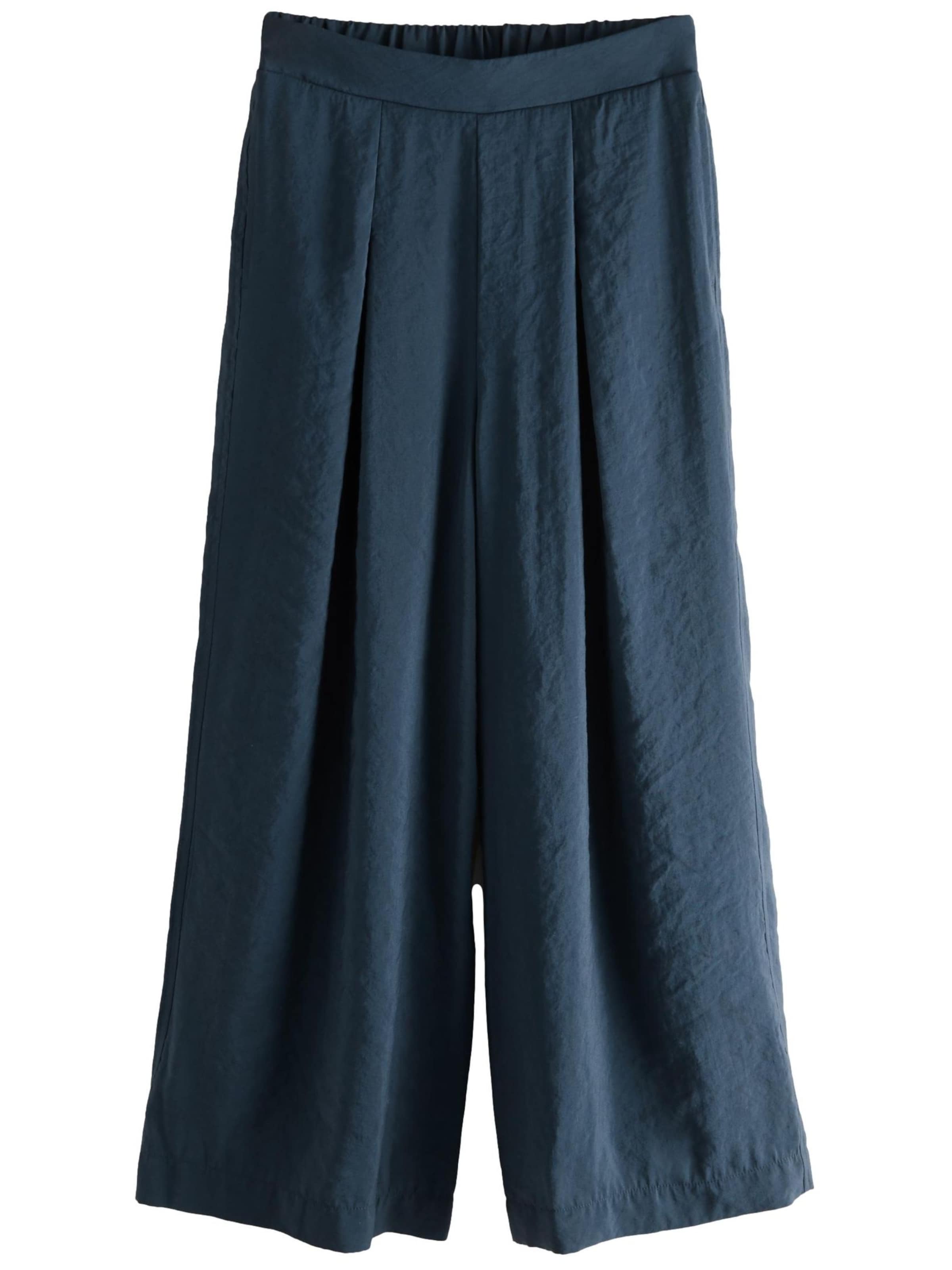 Next Wide Leg Bundfaltenhose in Blau: Vorderseite