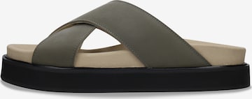 Sandalo 'DAVU' di nae Vegan Shoes in verde: frontale