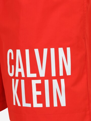 Calvin Klein Swimwear Plavecké šortky 'Intense Power' - Červená