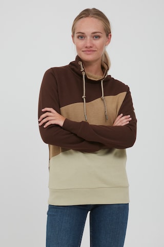 Oxmo Sweater 'Agda' in Brown: front