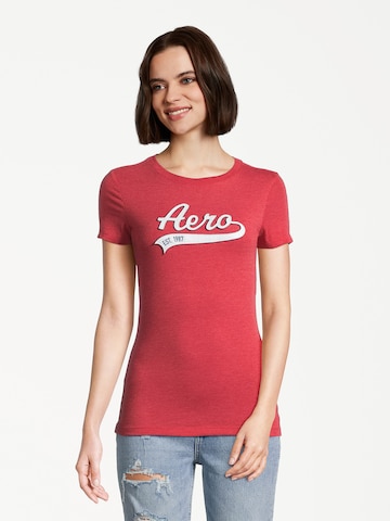 AÉROPOSTALE Shirt in Red: front