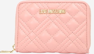 Portofel de la Love Moschino pe roz: față