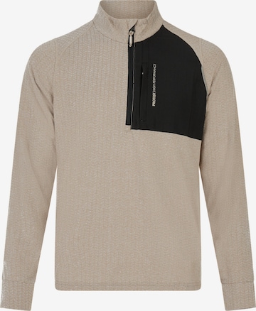 PROTEST Sportsweatshirt 'PRTCatcher' in Braun: Vorderseite